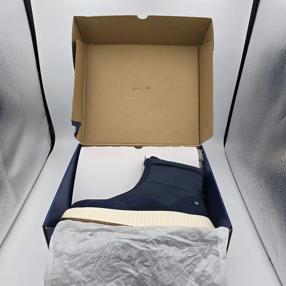 NIB White Mountain Downtown Zip-Up Platform Winter Boots, Navy/Multi/Smooth, 11 - Picture 16 of 16